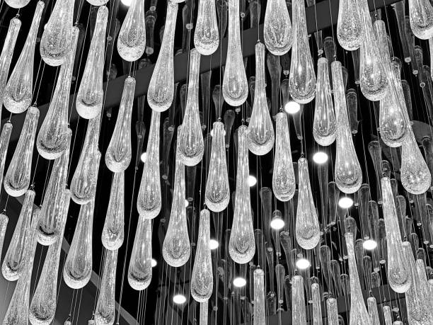 Abstract background pattern that is created from a cyrstal chandelier.