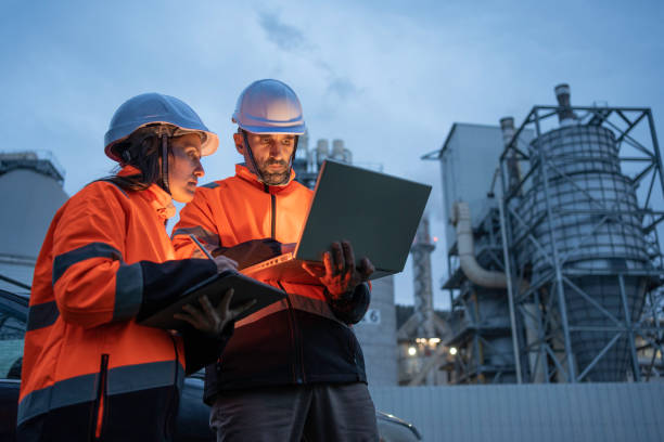 istock Engineers working late in power plant. Teamwork. 1480878777