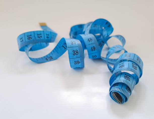 istock Blue measuring tape or Meter tape 1480881157