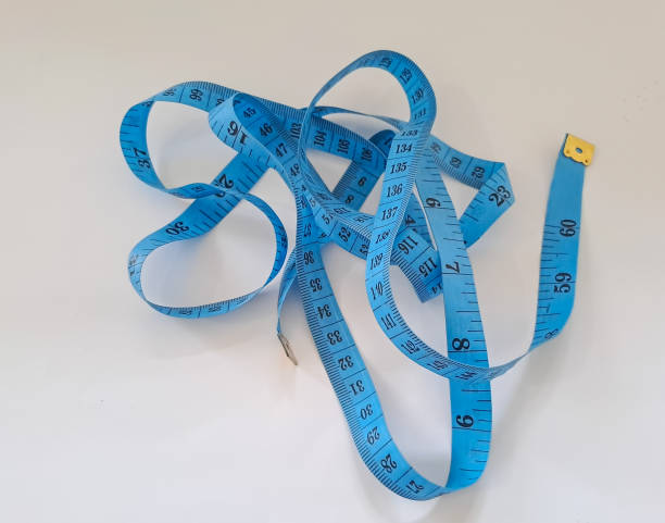Blue measuring tape or Meter tape