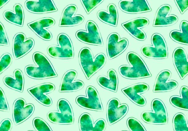istock Valentines watercolor hearts seamless pattern for wrapping paper and fabrics 1480884735