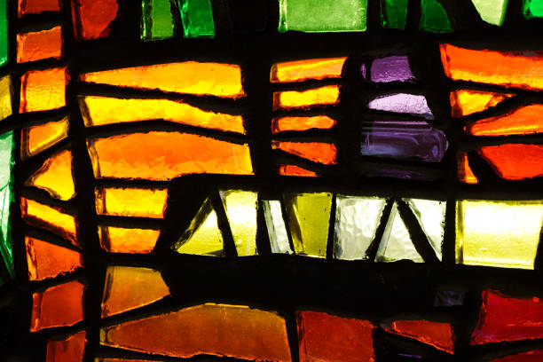 istock Colorful stained glass and background material 1480887061