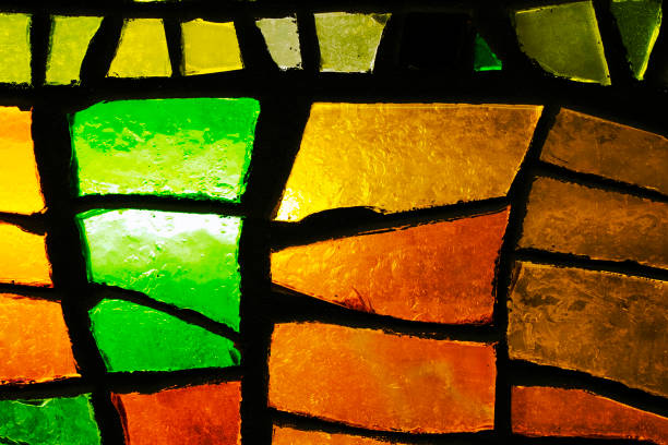 istock Colorful stained glass and background material 1480887064