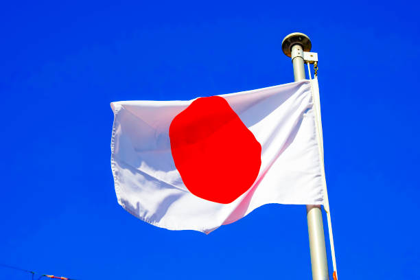 istock Blue sky and Japanese flag 1480887087