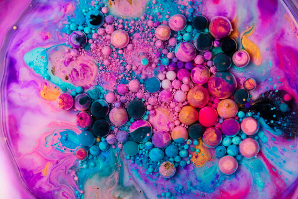 istock Colorful paint and polka dot abstract background 1480888127