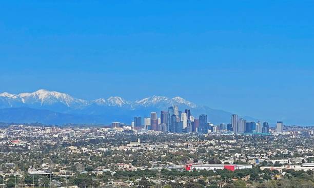 istock Los Angeles in 2023 with Snow Capped Mountains 1480897221