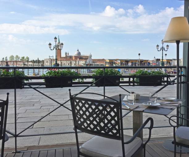 istock Metal Cafe Table At Venice Italy Lagoon 1480897247
