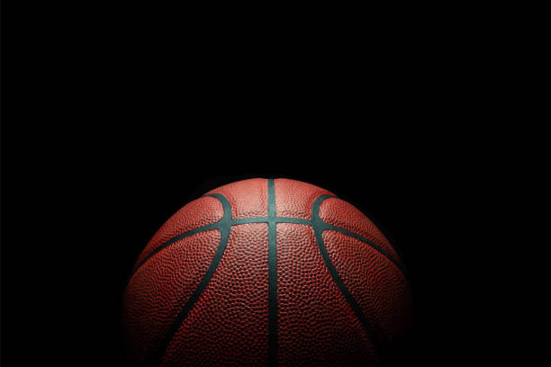 istock Basketball ball realistic basketball championship dark background Eps 10 Vector 1480902772