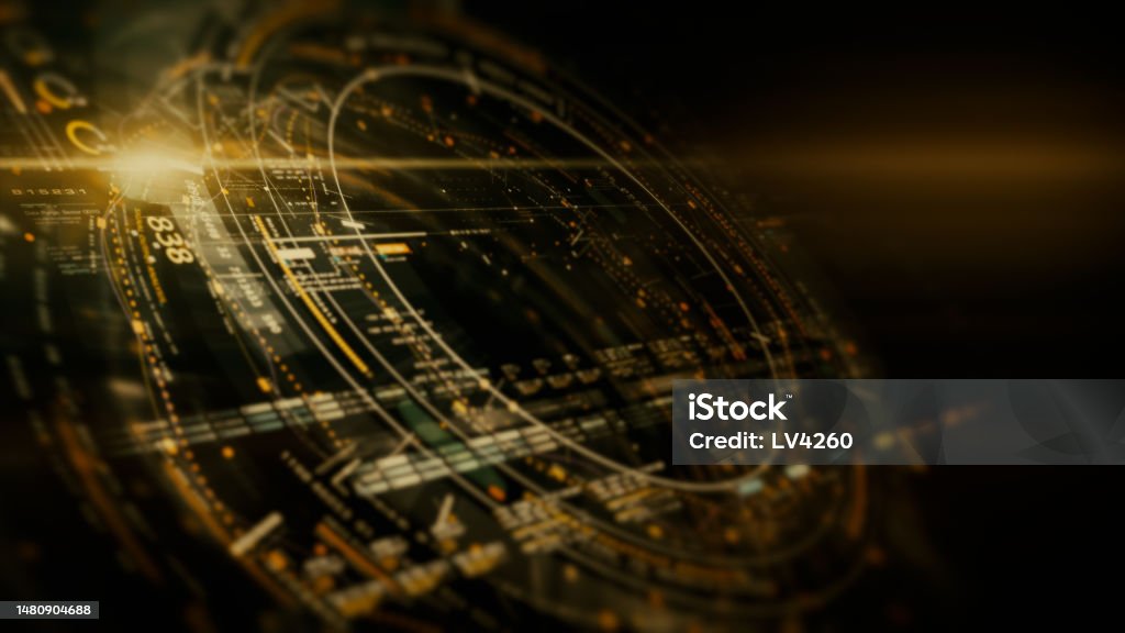 Computer Simulation Background Advanced Data Matrix Web3 Simulation Head Up Display Background Stock ...