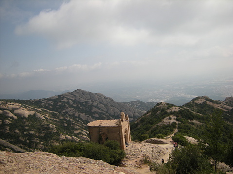 Montserrat mountain near Barcelona, in Catalonia, Spain
