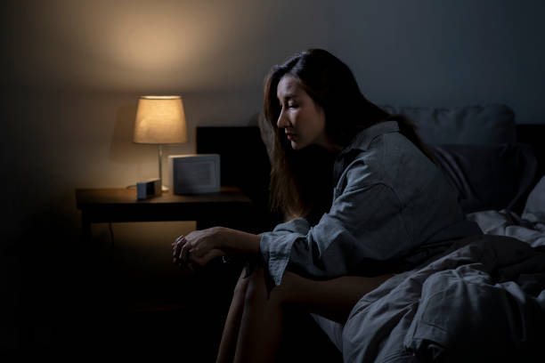 istock Woman suffering from depression and insomnia 1480906351