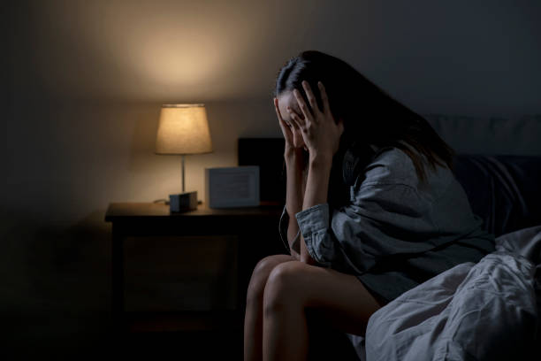 istock Woman suffering from depression and insomnia 1480906369