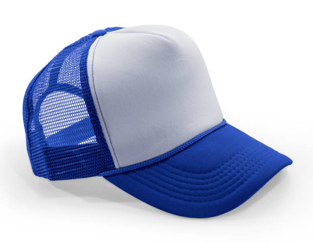 istock Side View Realistic Cap Mock Up In Blue Flash Color is a high resolution hat mockup to help you present your designs or brand logo beautifully. Snapback 1480925496
