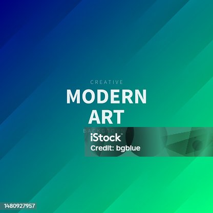 istock Modern abstract background - Trendy Green gradient 1480927957