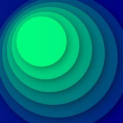 istock Abstract design with circles and Green gradients - Trendy background 1480928756