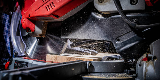 istock Circular saw cutting wooden plank 1480934196