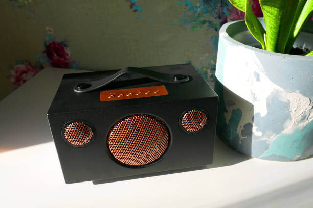 istock A music column in a wooden case. 1480934265
