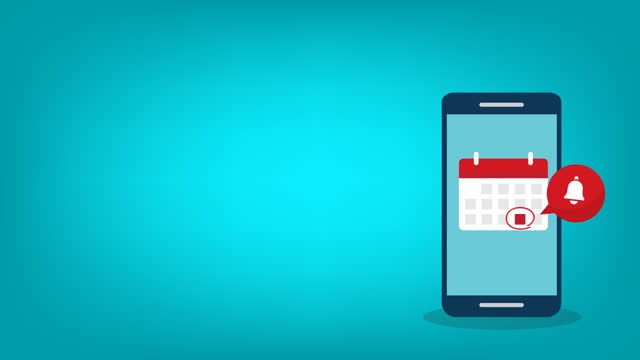Calendar deadline or event reminder notification on a smartphone screen.