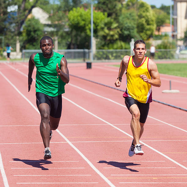 istock Two Track and Field Athletes Running 148094803