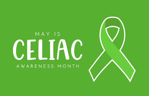 Celiac Awareness Month background, May. Vector illustration. EPS10