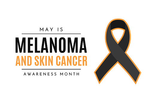 Melanoma and Skin Cancer Awareness Month, May. Vector illustration. EPS10