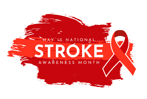 National Stroke Awareness Month, May. Vector illustration. EPS10