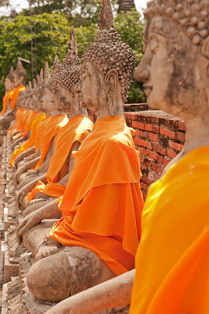 istock Buddha images in Ayutthaya Thailand 148095639