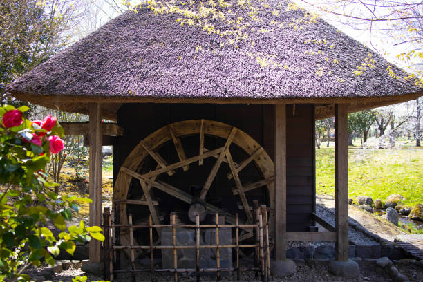 Old house with waterwheel