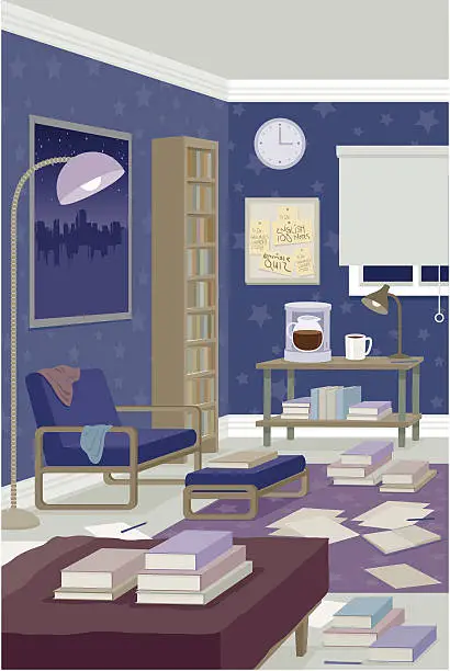 Vector illustration of Messy Room