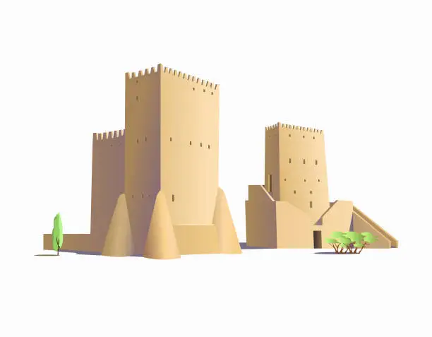 Vector illustration of Towers