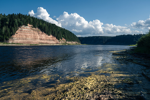 The geological outcrop Opoki is perhaps one of the most famous and most beautiful natural monuments of the Vologda region. There are flanks on the Sukhona River, about 70 kilometers from Veliky Ustyug