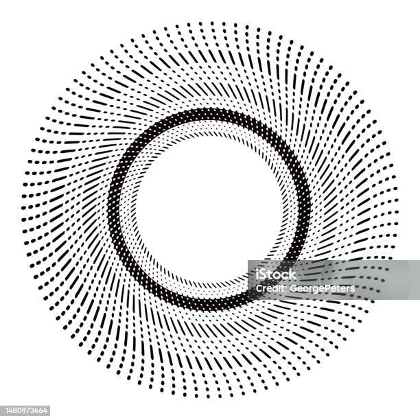 Spiral Line Frame Spiral Frameborder Stock Illustration - Download Image Now - Abstract ...