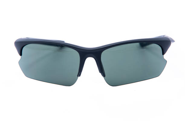 istock Fashion sunglasses black frames on white background. 1480973548