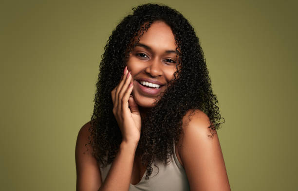 istock Charming black lady with perfect skin 1480981863