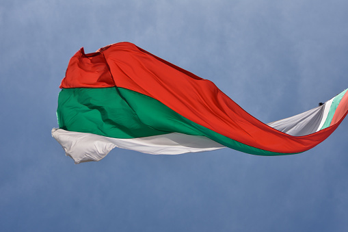 Bulgarian Flag in the wind