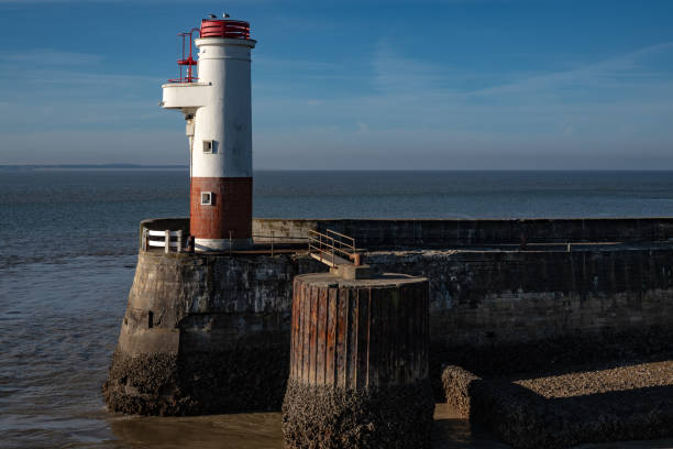 istock Entrance lighthouse beacon for a port 1480995051