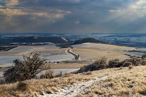 Palava winter landscape, Southern Moravia, Czech Republic