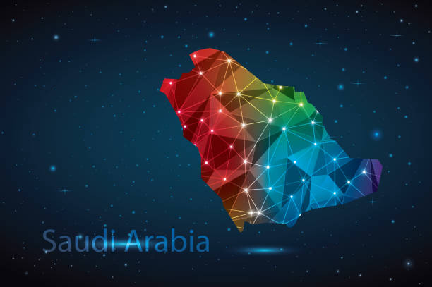 Saudi Abstract Map 50+ Colorful Saudi Arabia Political Map Stock Illustrations, Royalty ...