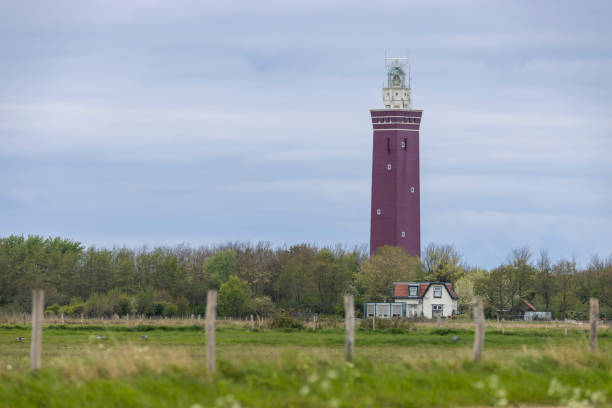 istock Westhoofd lighthouse (Vuurtoren Westhoofd) near Ouddorp, The Netherlands 1481009846