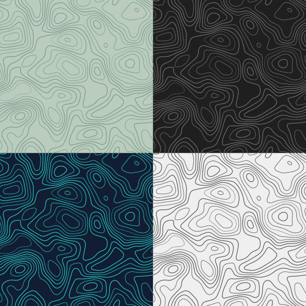 Topography patterns. Seamless elevation map tiles. Appealing isoline background. Superb tileable patterns. Vector illustration. Topography patterns. Seamless elevation map tiles. Appealing isoline background. Superb tileable patterns. Vector illustration. tillable stock illustrations