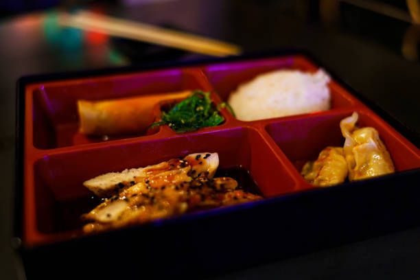 istock Bento Box Asian Food Closeup 1481013327