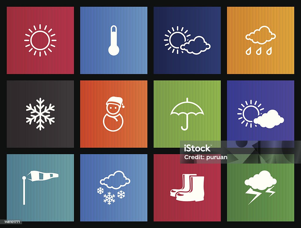 Metro ikon-pogoda - Grafika wektorowa royalty-free (Błoto pośniegowe)