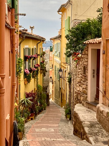 France - Côte d’Azur - Menton village - little street un the old town