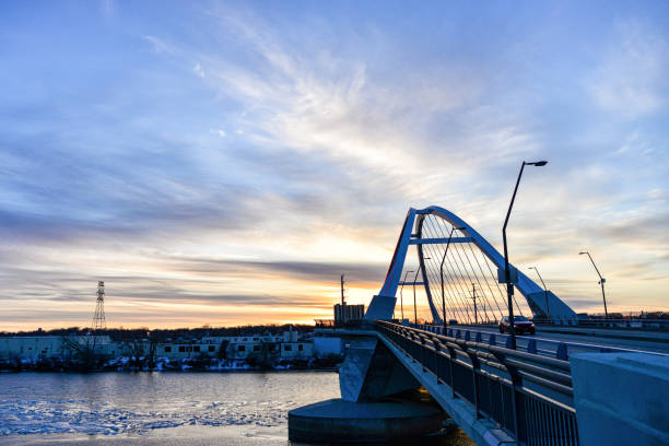 istock Northeast Minneapolis Riverfront and Lowry Bridge at Sunset 1481022183