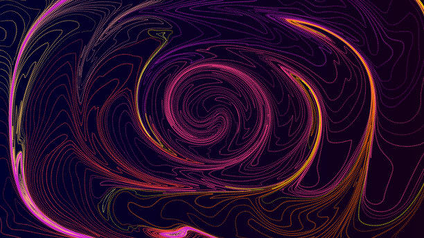 istock Image of a swirl of particles and dots. 1481022772