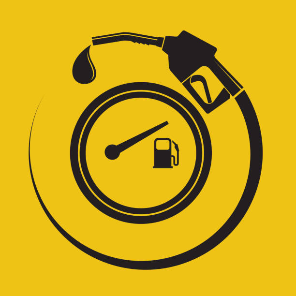 plakat stacji benzynowej - engine oil oil oil industry cartoon stock illustrations