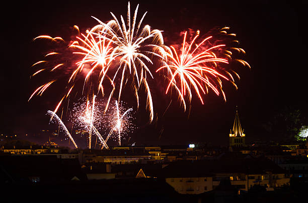 istock Annecy Bastille Day Fireworks Old City 148102372