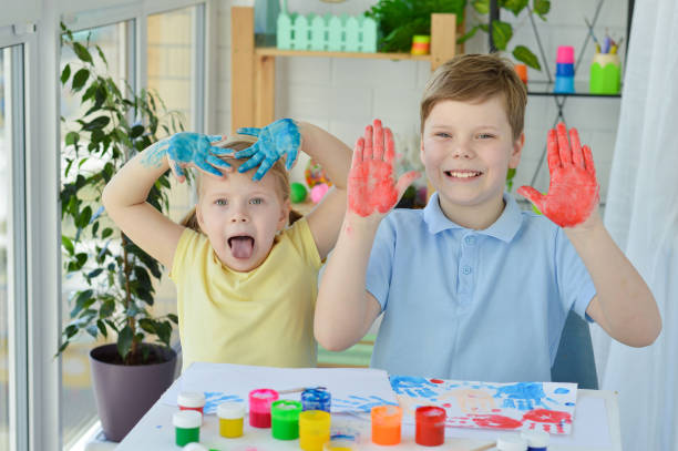 istock Sensory development and experiences, themed activities with children, fine motor skills development. 1481036467