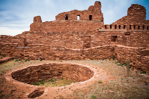 Aztec Ruins National Monument - Weathered Pueblo Walls