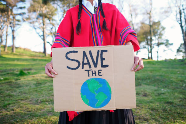 istock Unrecognizable native woman asking to save the world 1481047852